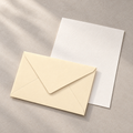 Magnolia C6 envelope with one sheet of Original Crown Mill Pure Cotton writing paper.